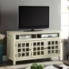 Linon Largo Media Cabinet,&nbsp;48W x 20D x 27H in., White. Appears New w/ Minor Cosmetic Damage.