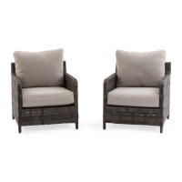 Belham Living Bremen Wide Wicker Chair - Set of 2. Appears New.