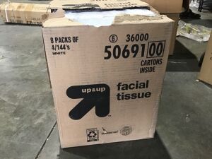 Case of (8) 4 Packs of Up & Up Facial Tissue 