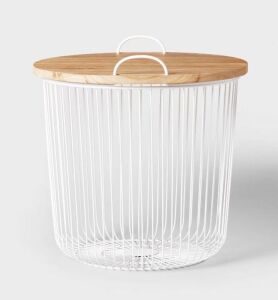 Pillowfort Wire Floor Storage Bin Table 