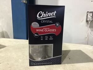 Case of (2) Chinet Disposable Stemless Wineglasses, 16ct/15oz