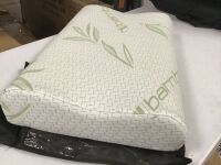 Memory Foam Orthopedic Contour Pillow with Bamboo Cover - Appears New
