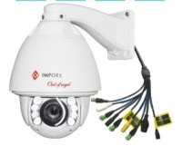 Lot of (5) IMPORX Auto Tracking PTZ IP Camera, 20X Optical Zoom, 1080P Outdoor IP66 Waterproof Camera, 500ft Night Vision, Motion Detection, Support Micro SD Card and P2P.&nbsp;& (1) PoE Connector Switch. E-Commerce. Appear New/Untested.&nbsp;