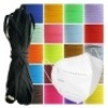 Lot of Over (150) Bags of&nbsp;Black 6mm Elastic String/Rope For Face Mask/Mask&nbsp;Extender. Appears New.