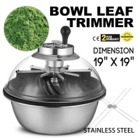 19" Manual Plant Bud Leaf Trimmer Bowl. Visible Wire Blades w/ Food Grade Spin Feature. Appears New w/ Damage.&nbsp;