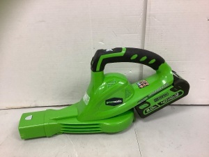 Greenworks 40V Cordless Leaf Blower, Missing Some Accessories, Powers Up, E-Commerce Return