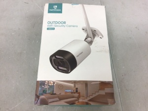 Outdoor Wi-Fi Security Camera, Powers Up, Appears New