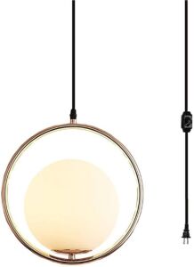 BOKT Modern Globe Plug in Pendant Lamp