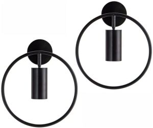 BOKT Modern Mid Century Wall Sconces Metal Circular Wall Mount