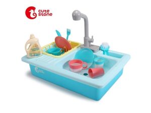 Cute Stone Temperature Sensing Kitchen Sink Toy 