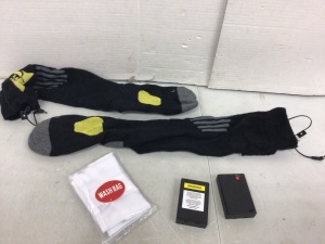 Battery-Powered Heated Socks, L/XL, Powers Up, E-Commerce Return