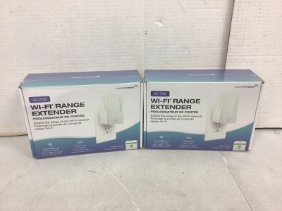 Lot of (2) Wi-Fi Range Extenders, New