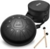Happybuy Steel&nbsp;Tongue Drum 11 Notes 10 Inches Lotus Type Steel&nbsp;Tongue Drum Instrument w/&nbsp;Drumsticks, & Tone Stickers.