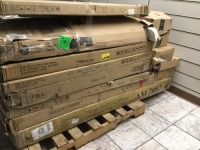 Pallet of E-Commerce Return Desks. Some Appear New. Unknown Conditions.