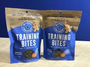 Case of (12) Buddy Biscuits Training Bites Bacon Dry Dog Treats