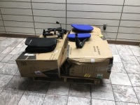 Lot of Office Chairs. Some Appear New. Comes with Some Extra Parts. Unknown Condition