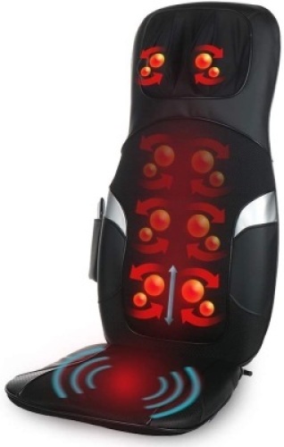 Multiple Zone Back Massage Chair with Deep Kneading and Vibration Plus Programmable Remote. Appears New