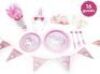 Lot of (2) 76pc Party-In-A-Box Unicorn Birthday Kit in Pink with Tableware, Banner, Balloons and Unicorn Headband, 16 Guests - Appear New