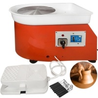 VEVOR Pottery Wheel 25cm Pottery Forming Machine with Sculpting Set Adjustable Feet 280W. Appears New