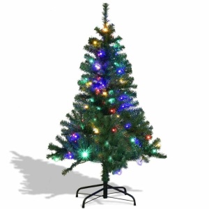Artificial Premium Hinged Christmas Tree With Led Lights-7'