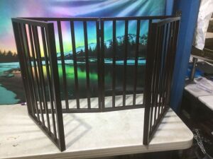 Wooden Foldable 4-Panel Indoor Pet Gate, 72" x 24” 