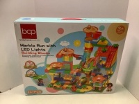 Marble Run With LED Lights Building Blocks, Appears New
