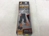Action Heat AA Battery Heated Socks, L/XL, Powers Up, E-Commerce Return