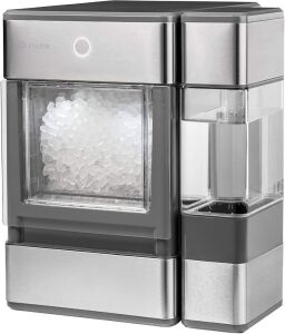 GE Profile Opal Countertop Nugget Ice Maker with Side Tank, Bluetooth Connectivity, Stainless Steel Finish, Up to 24 lbs. of Ice Per Day