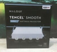 Malouf Tencel Smooth Queen Mattress Protector, Waterproof, Hypoallergenic
