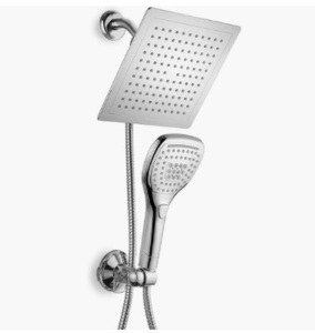 DreamSpa Ultra-Luxury 9" Rainfall Shower Head/Handheld Combo, E-Commerce Return