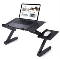 Multifunctional Laptop Table, Alluminum Alloy Folding Computer Desk - Appears New