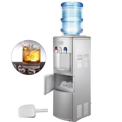 VEVOR 2 In 1 Water Cooler Dispenser with Ice Maker Hot and Cold Top Loading 3 to 5 Gallon Bottle. Appears New. E-commerce Return