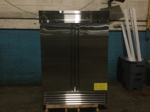 Maxx Cold MXSF-49FDHC 54" Double Door Reach-In Freezer in Stainless Steel, Bottom Mount. For Repair. Does Not Get Cold