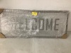 Metal Welcome Sign