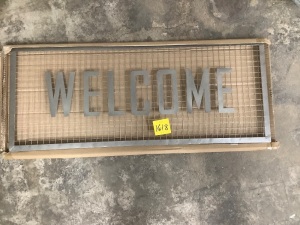 Metal Welcome Sign