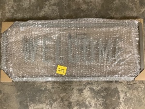 Metal Welcome Sign