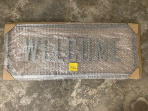 Metal Welcome Sign