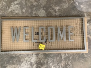 Metal Welcome Sign