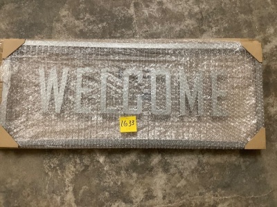 Metal Welcome Sign