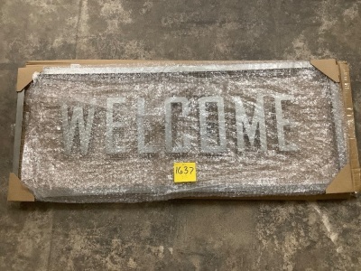 Metal Welcome Sign