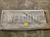 Metal Welcome Sign