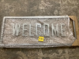 Metal Welcome Sign