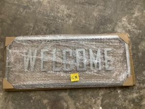 Metal Welcome Sign