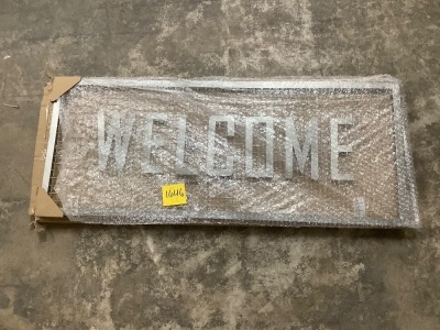 Metal Welcome Sign