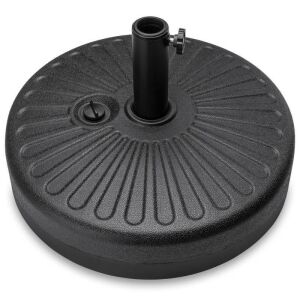 Plastic Patio Umbrella Base Pole Holder Accessory w/ Adjustable Knob 