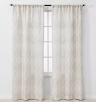 Project 62 Khaki Carter Light Filtering Curtains 2 Panel Set, 84", New