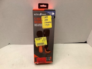 Action Heat 5 Volt Rechargeable Heated Socks, Small, Powers On, Ecommerce Return