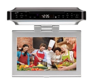 iLive Wireless Under Cabinet TV/ DVD/ Music System, Powers Up, E-Commerce Return, No Cord or Remote