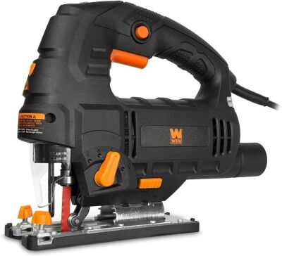 WEN 33606 6.6-Amp Variable Speed Orbital Jig Saw with Laser and LED Light