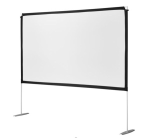 onn. 100" Portable Indoor/Outdoor 16:9 Theater Projection Screen, Appears New, Retail 75.00